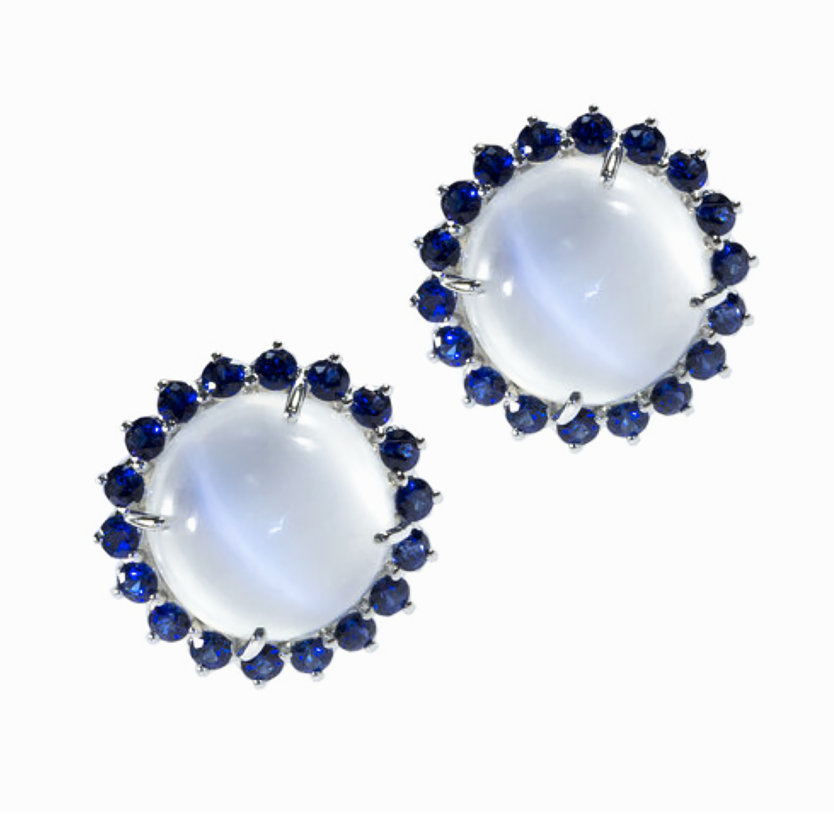 Oscar Heyman Cats Eye Moonstone Earrings