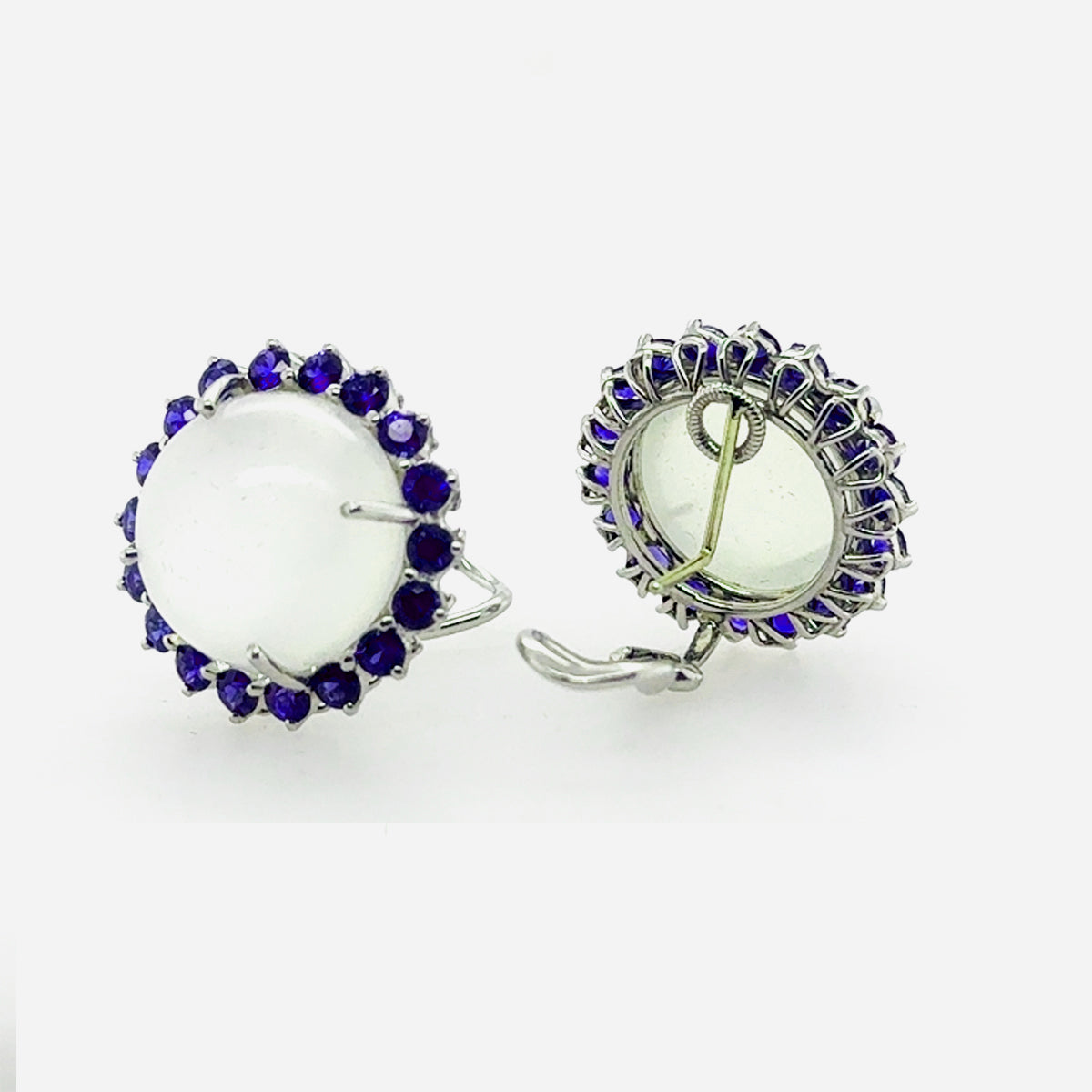 Oscar Heyman Cats Eye Moonstone Earrings