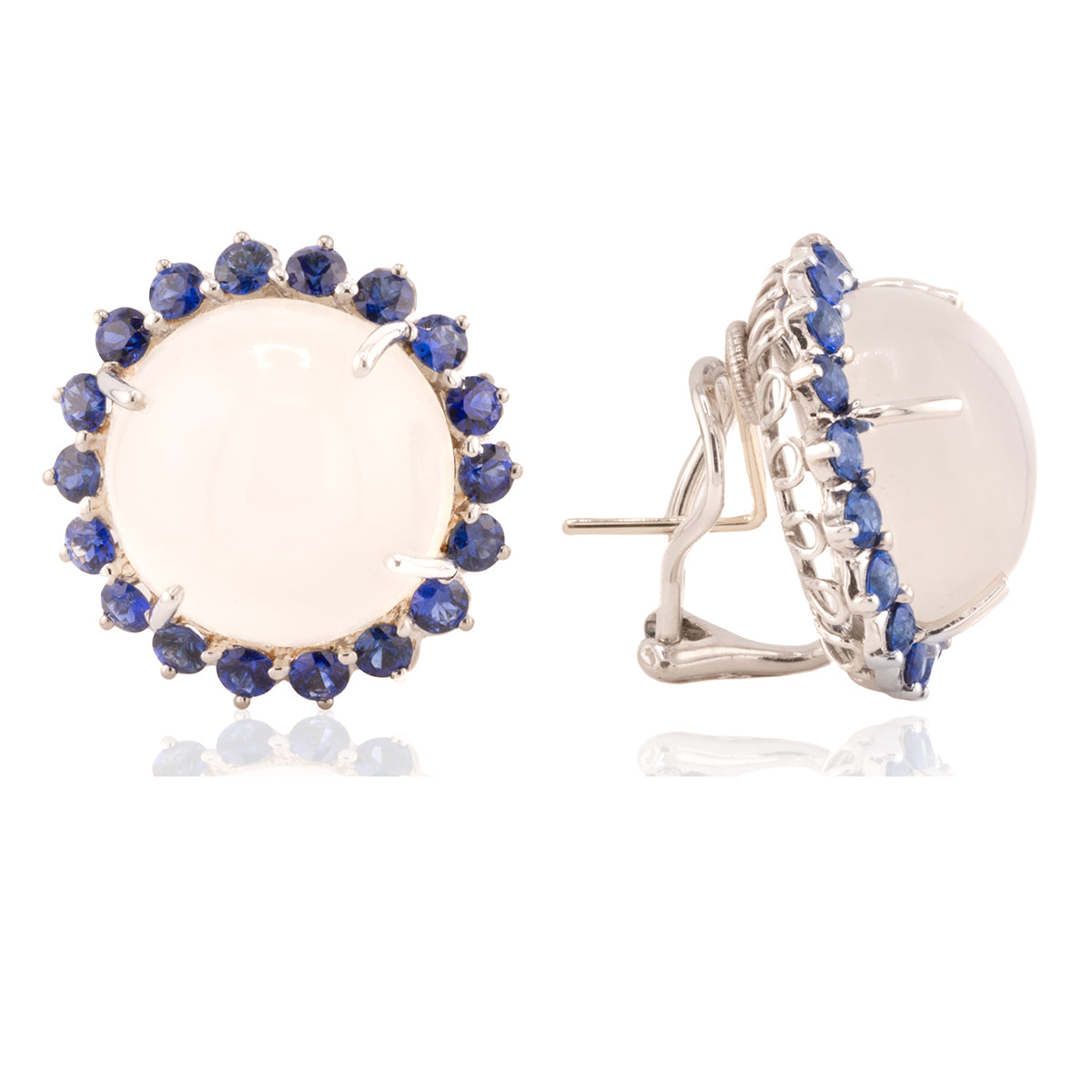 Oscar Heyman Cats Eye Moonstone Earrings