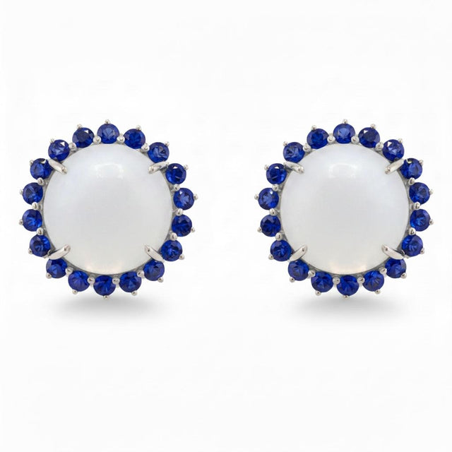 Oscar Heyman Cats Eye Moonstone Earrings