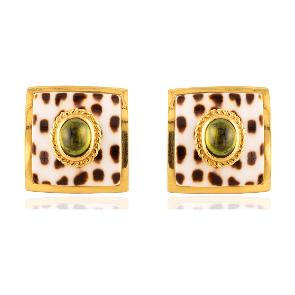 "MAZ" 14k Enamel Earrings
