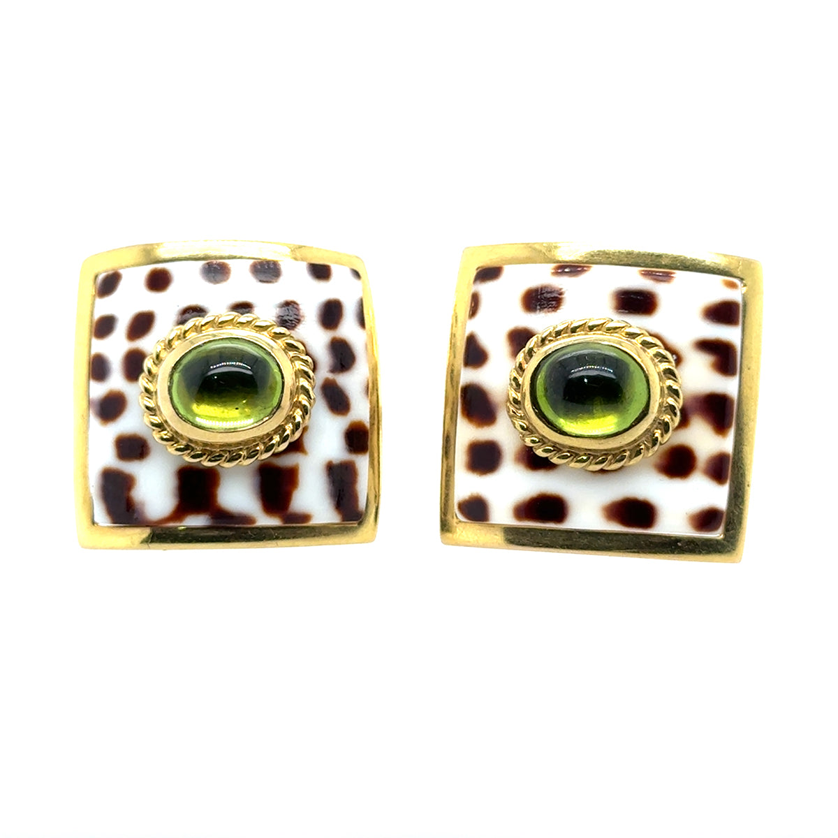 "MAZ" 14k Enamel Earrings