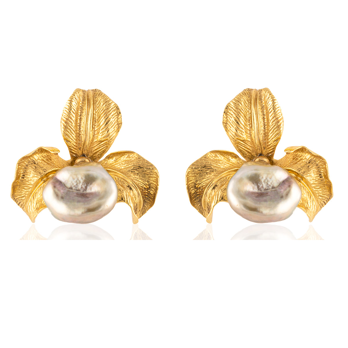 18k Tahitian Pearl Earrings