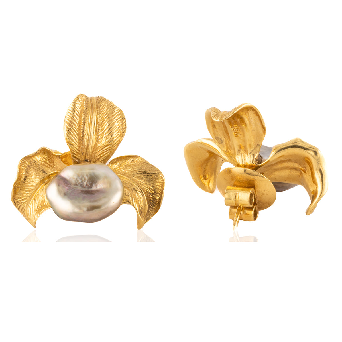 18k Tahitian Pearl Earrings