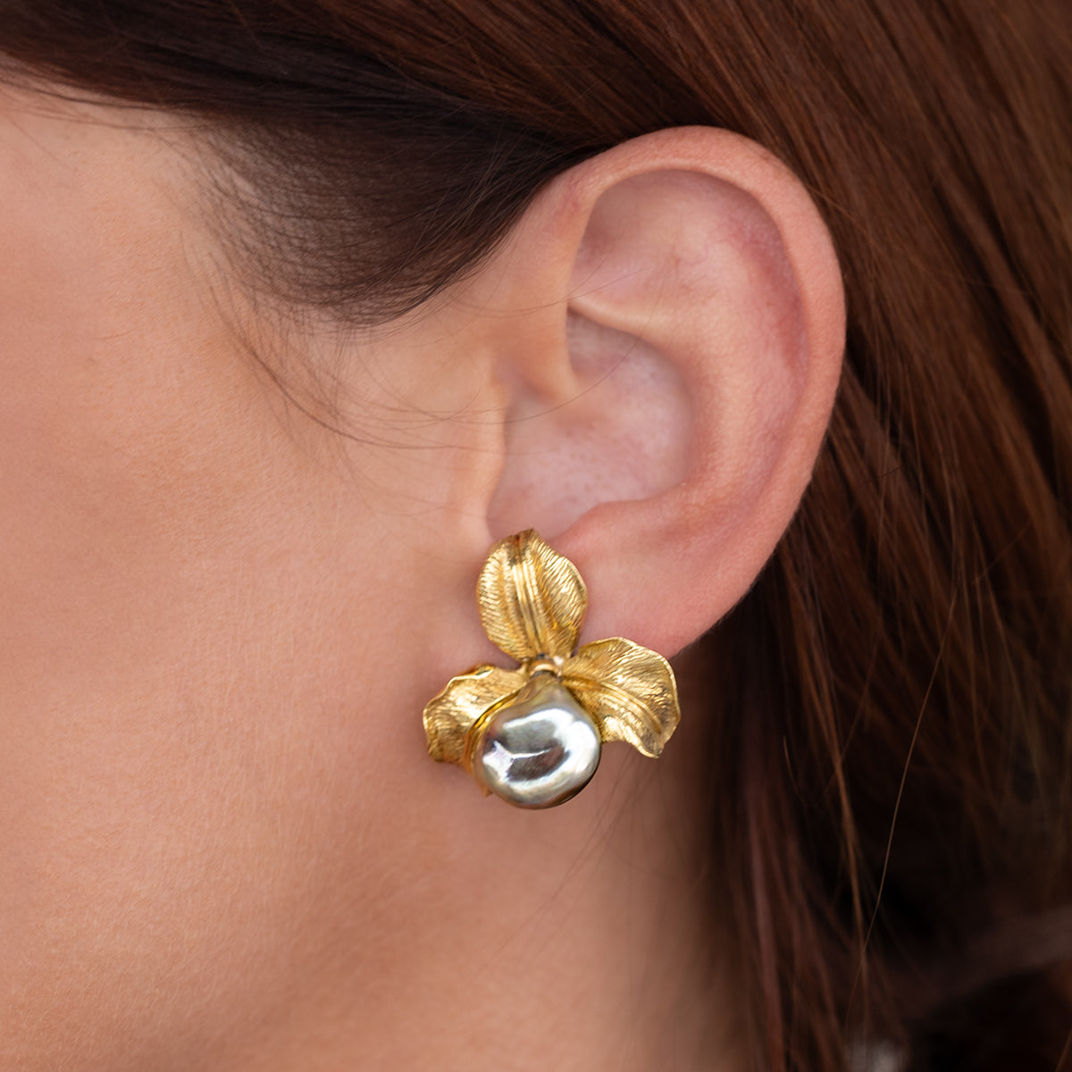 18k Tahitian Pearl Earrings