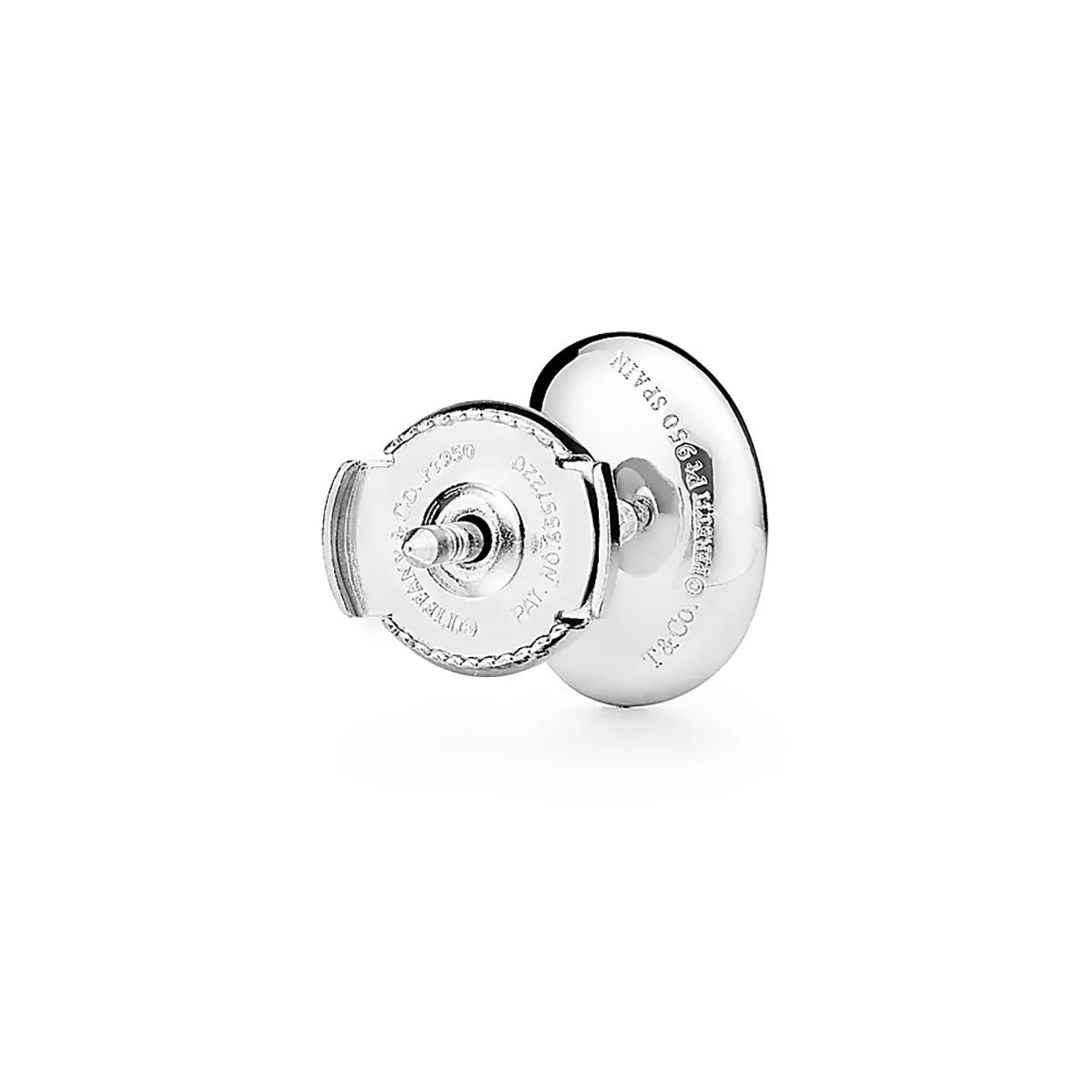 Platinum Tiffany & Co "Elsa Peretti" Bean Design Earrings