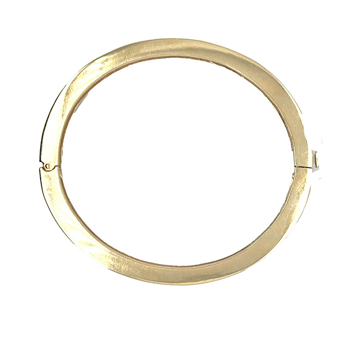Hinged 14k DIamond Bangle