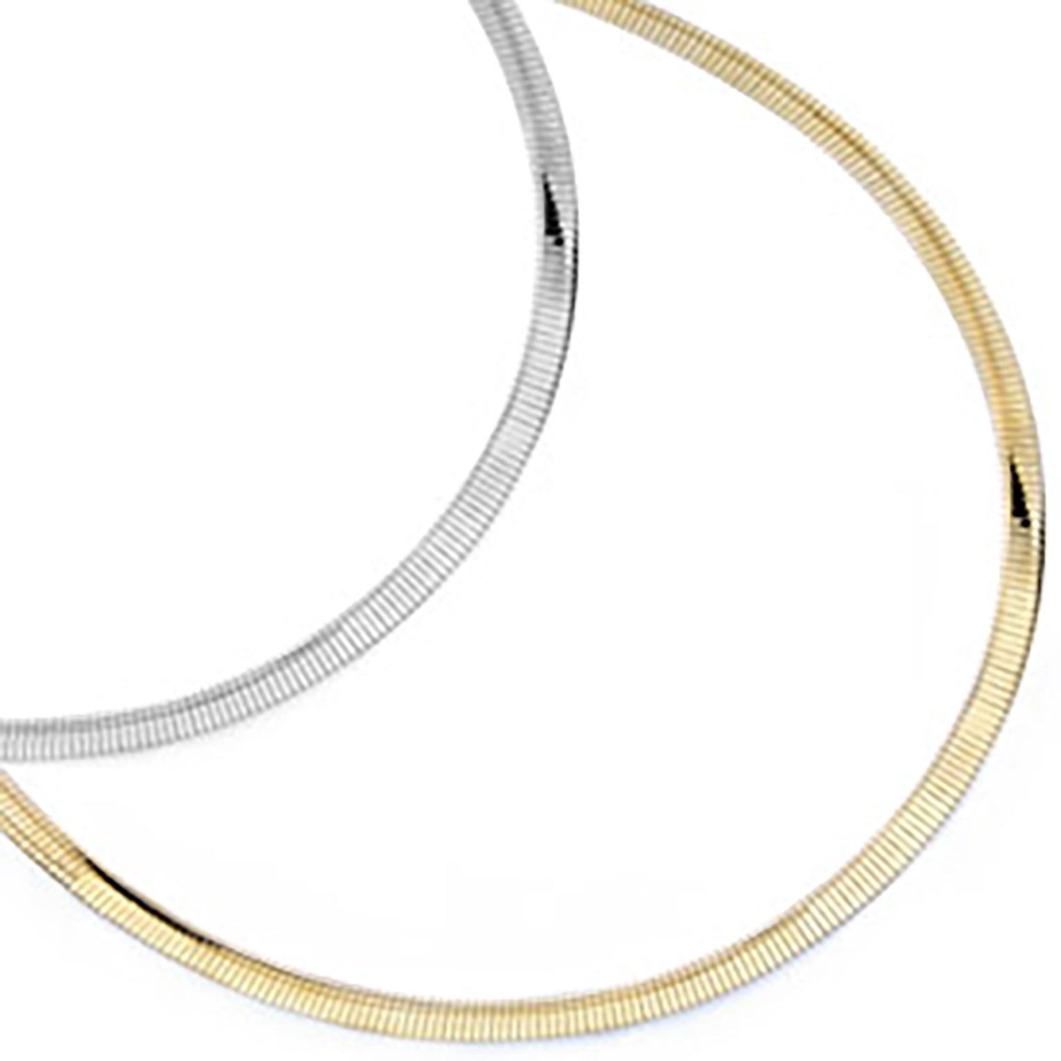 14k Reversible Omega Necklace