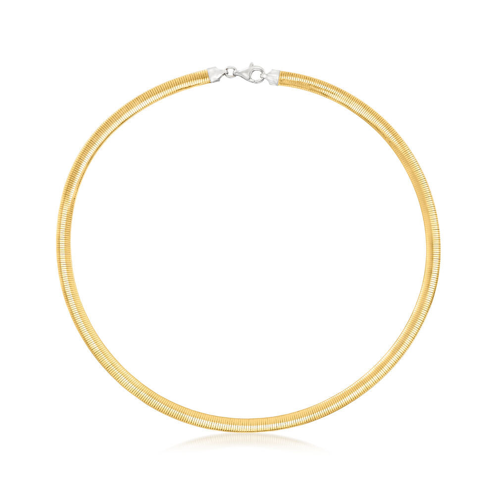 14k Reversible Omega Necklace