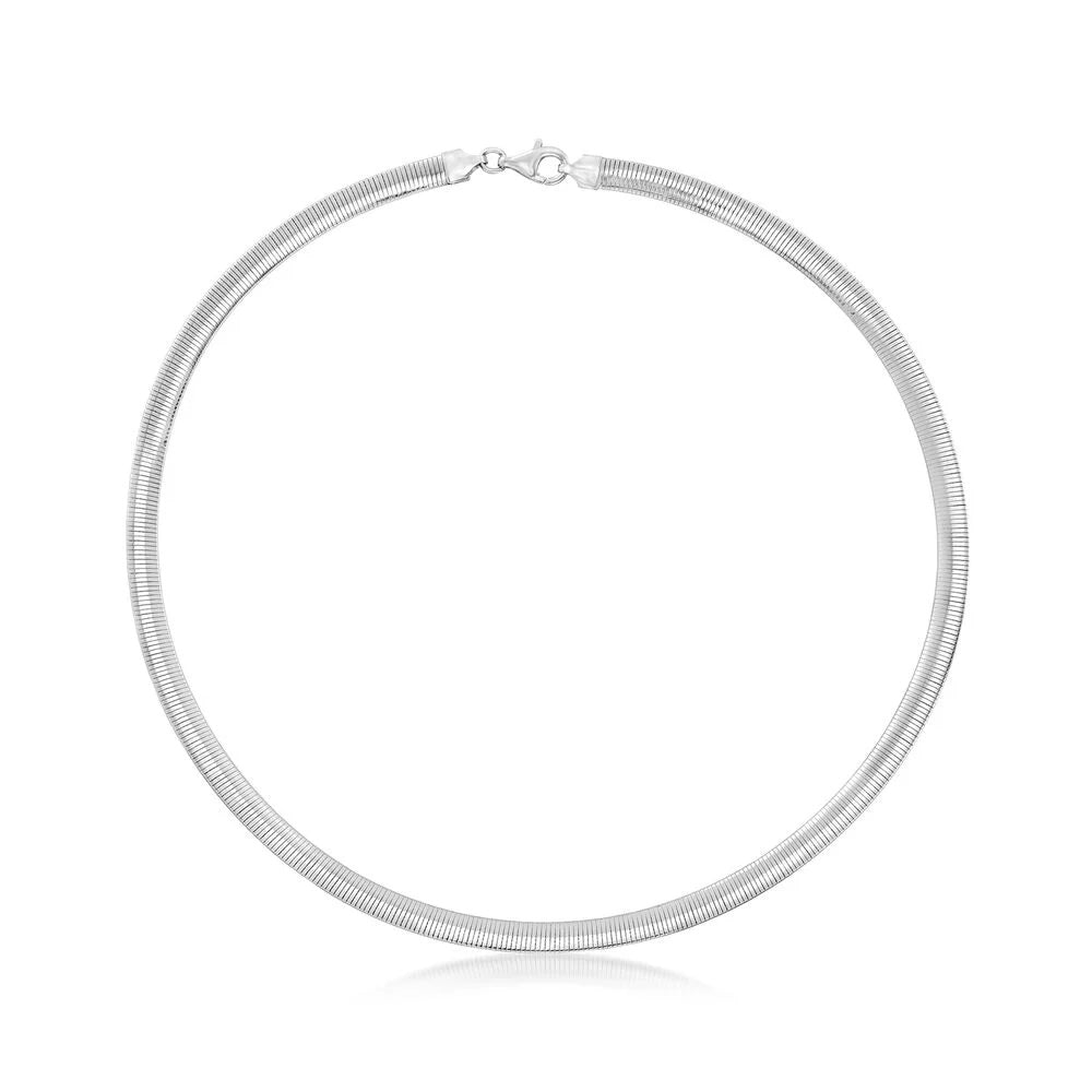 14k Reversible Omega Necklace