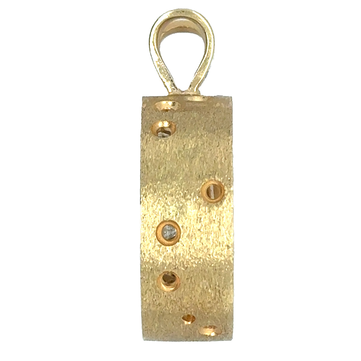 14k Abstract Diamond Pendant