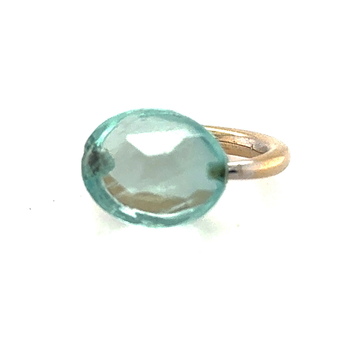 18k Floating Aquamarine Ring