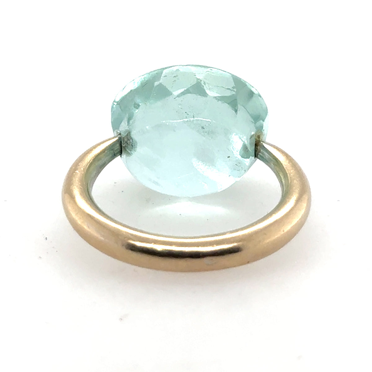 18k Floating Aquamarine Ring