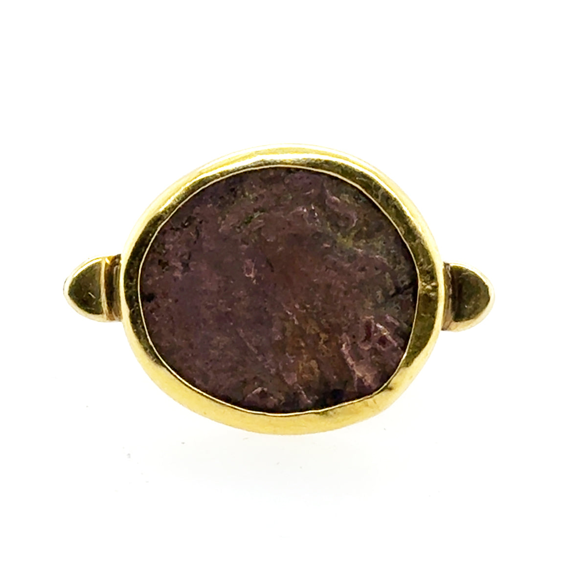 18k Ancient Coin Ring