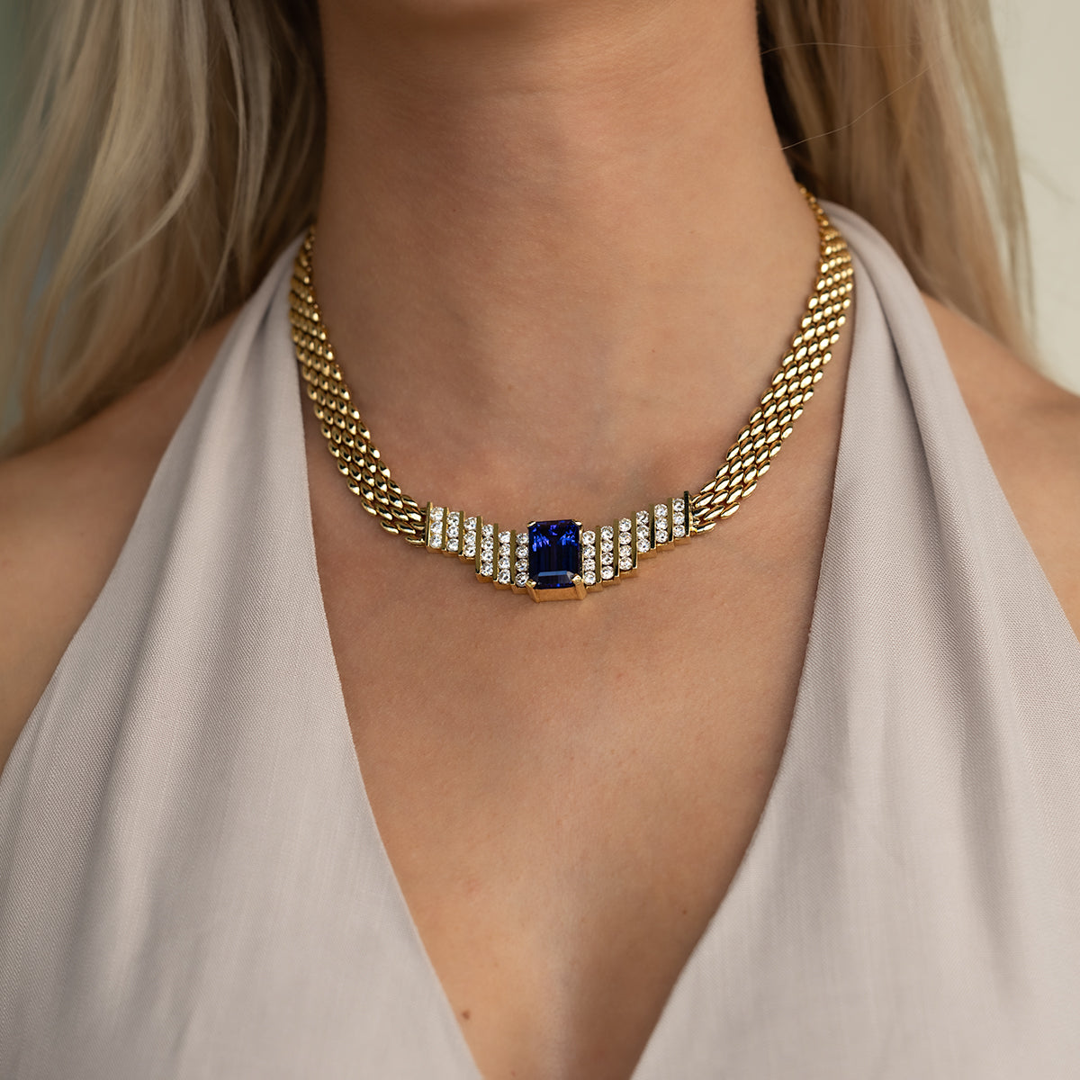 14k Tanzanite Necklace