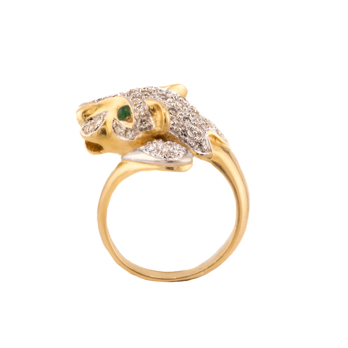 18k Panther Ring