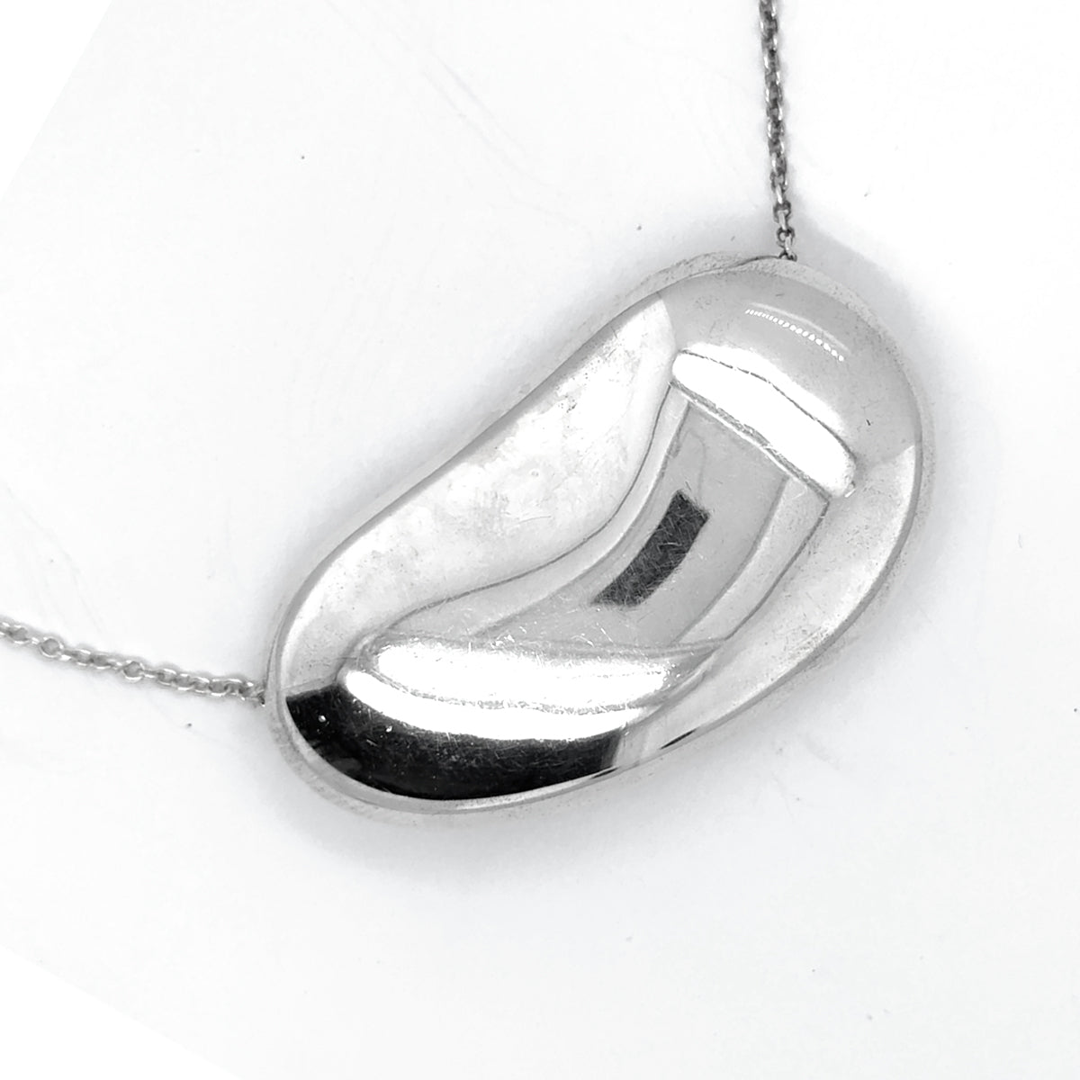 Tiffany & Co Elsa Peretti Sterling Bean Necklace