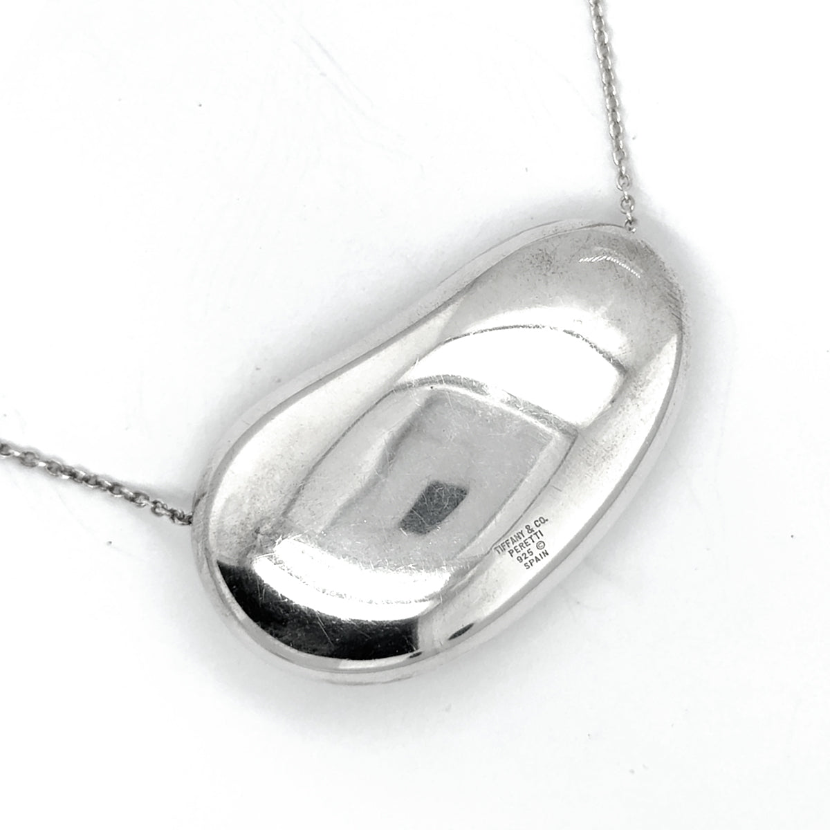 Tiffany & Co Elsa Peretti Sterling Bean Necklace