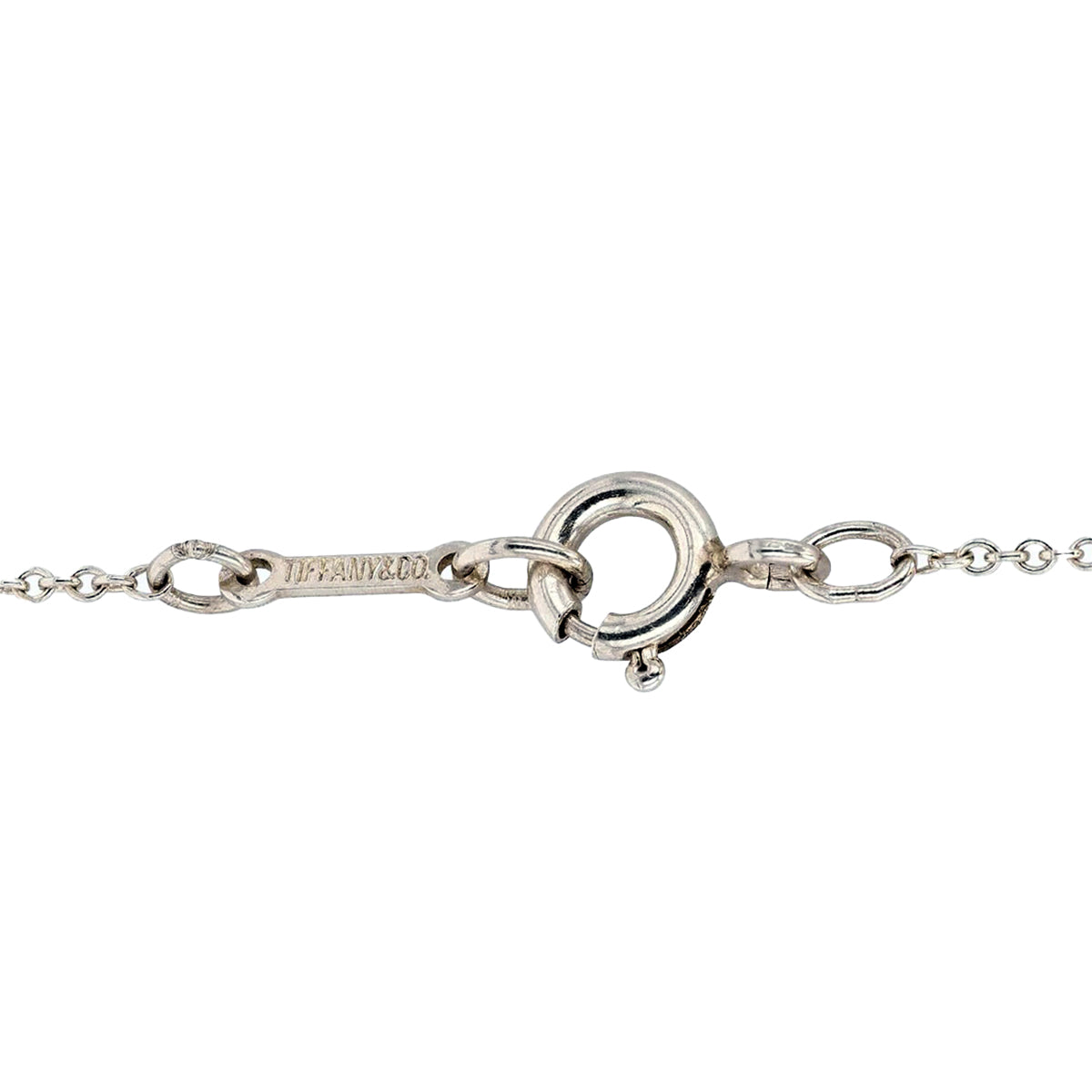 Tiffany & Co Elsa Peretti Sterling Bean Necklace