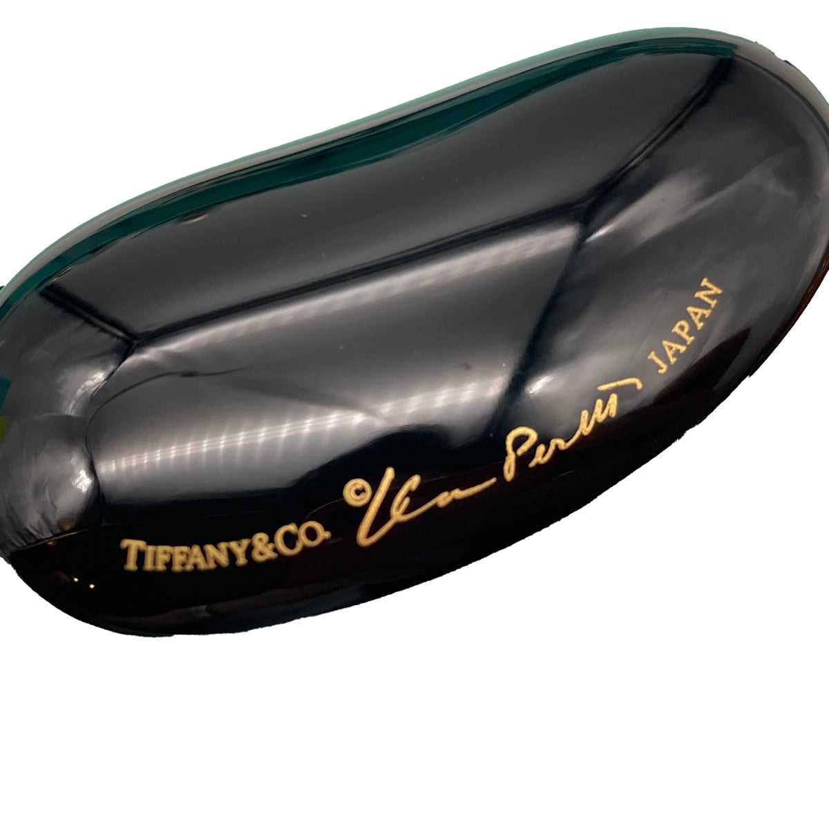 Elsa Peretti for Tiffany & Co Black Lacquer Bean Necklace