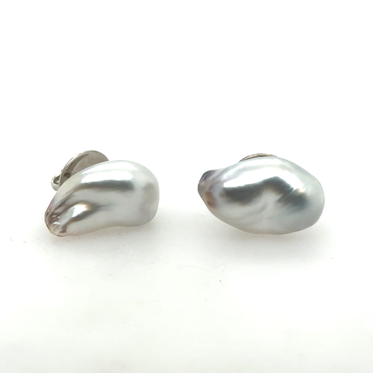 Huge South Sea Baroque Pearl Earrings