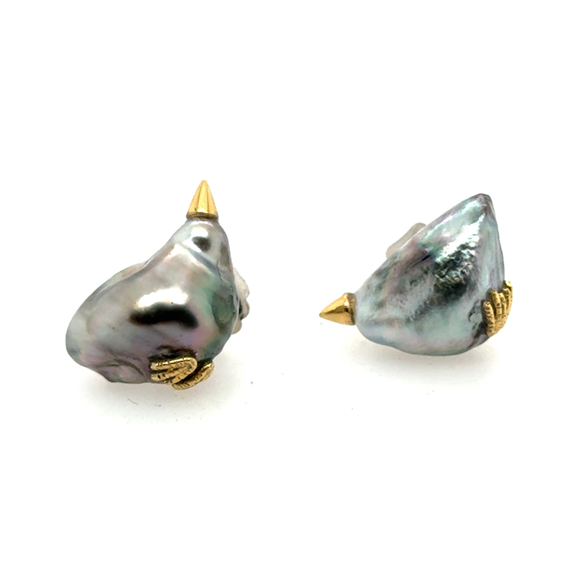 Tahitian Pearl "Chicken" Earrings