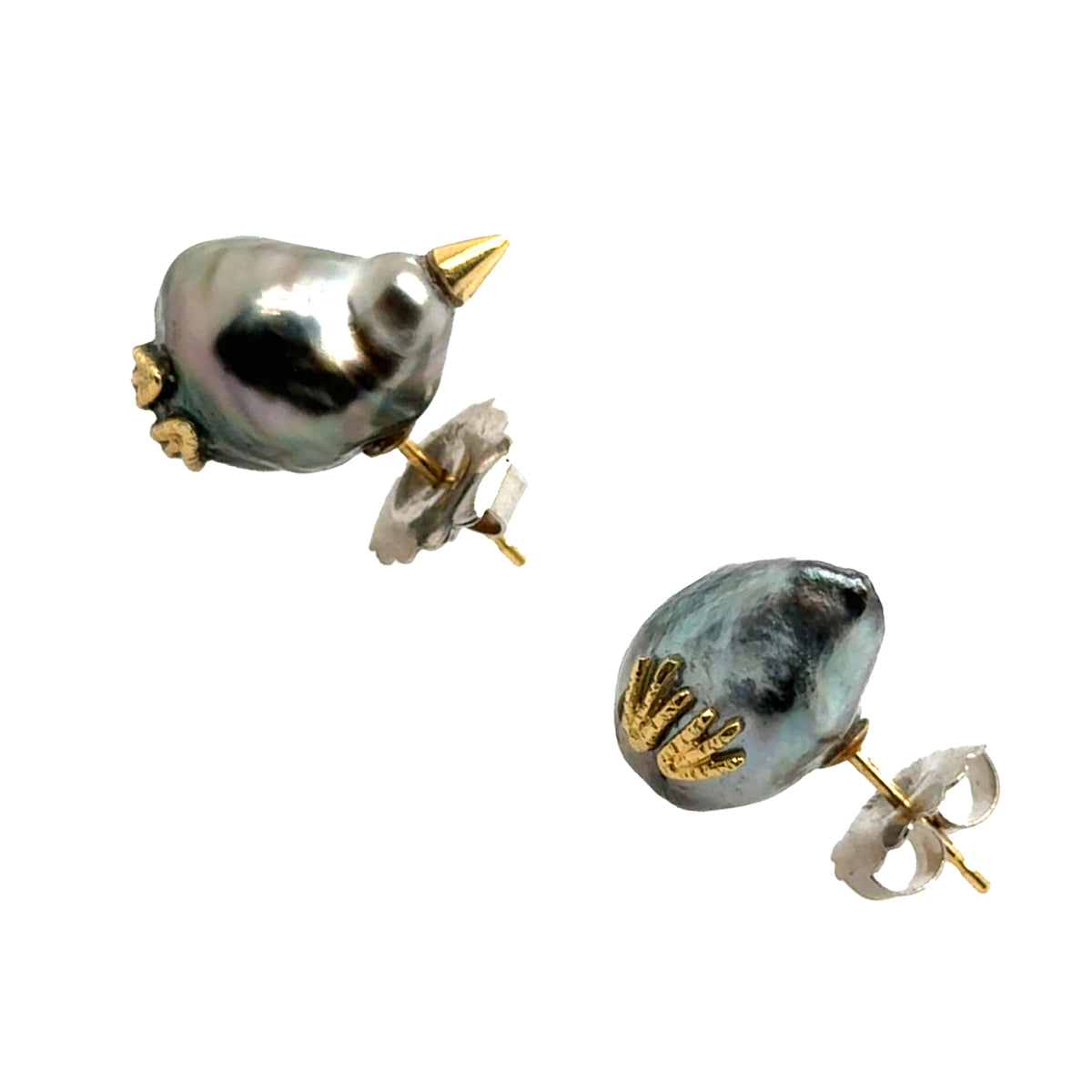 Tahitian Pearl "Chicken" Earrings