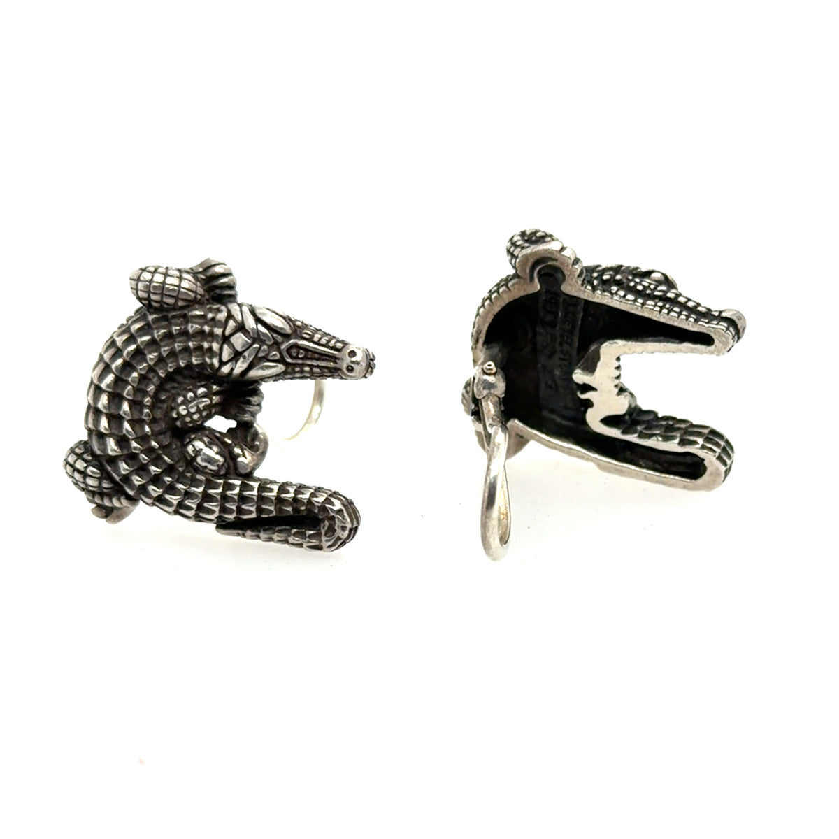 Barry Kieselstein-Cord Alligator Earrings