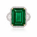 16.85 Carat Platinum Emerald Ring