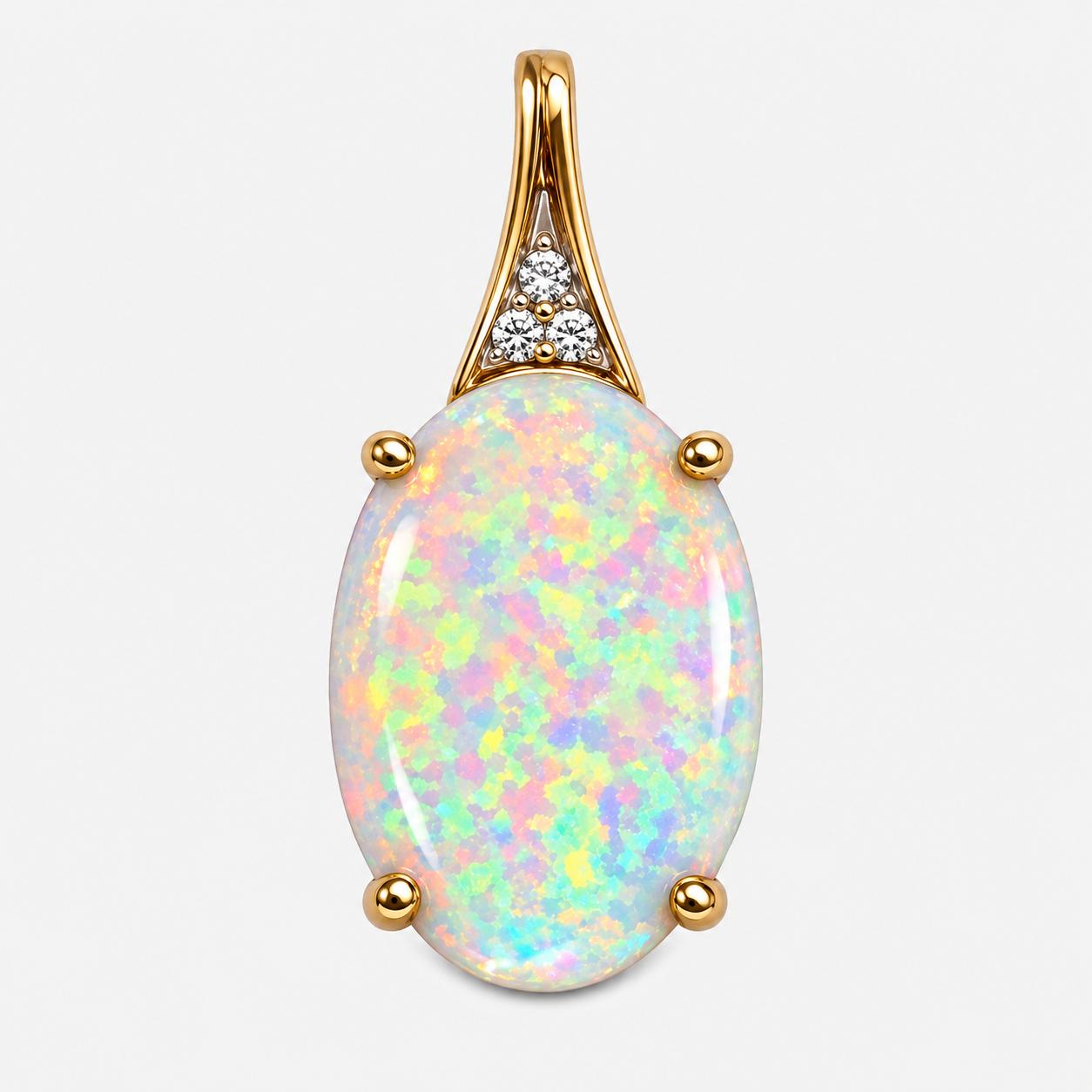 14k Opal Pendant