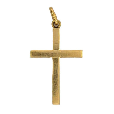 14k Yellow Gold Cross Pendant 1.38g