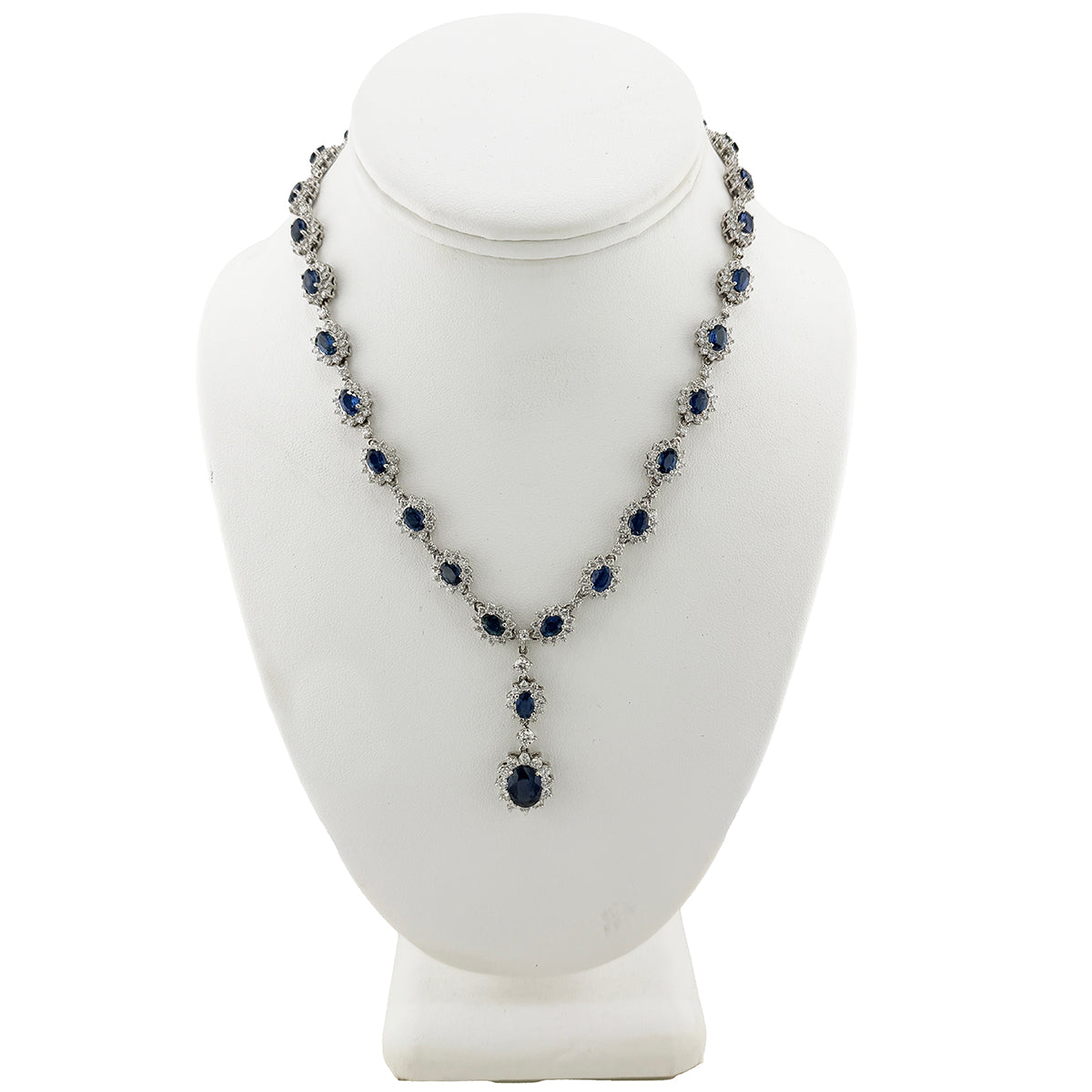 18k Sapphire & Diamond Necklace