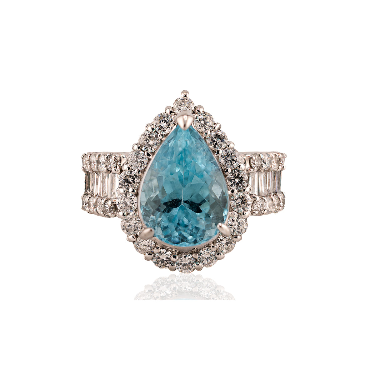 Platinum Paraiba Tourmaline Ring