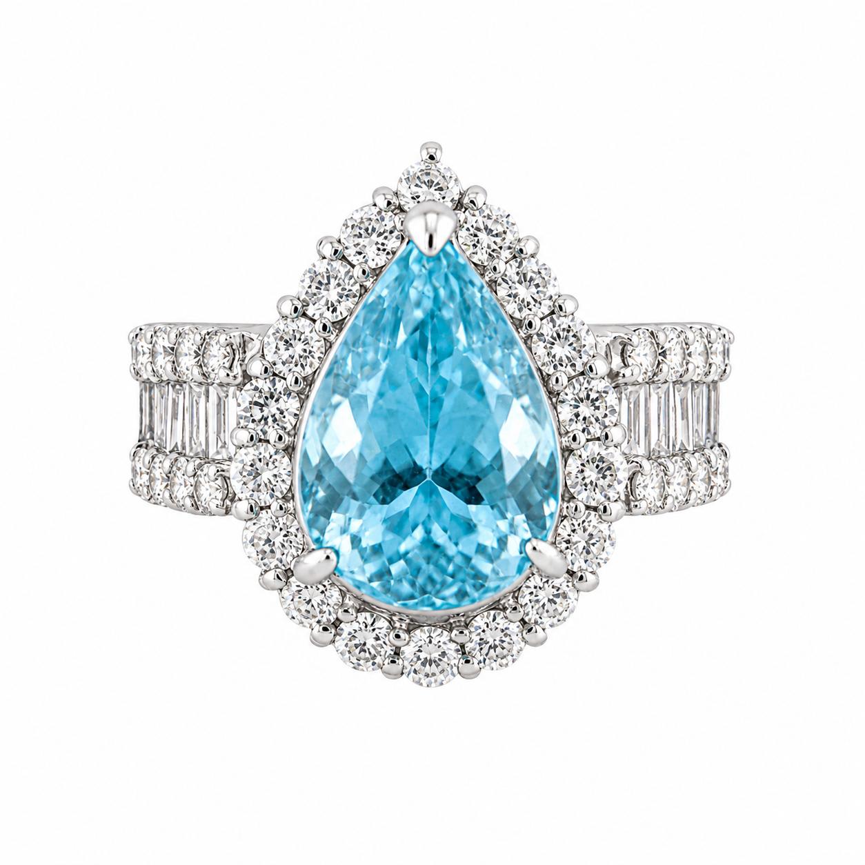 Platinum Paraiba Tourmaline Ring
