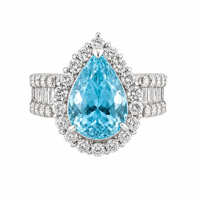 Platinum Paraiba Tourmaline Ring