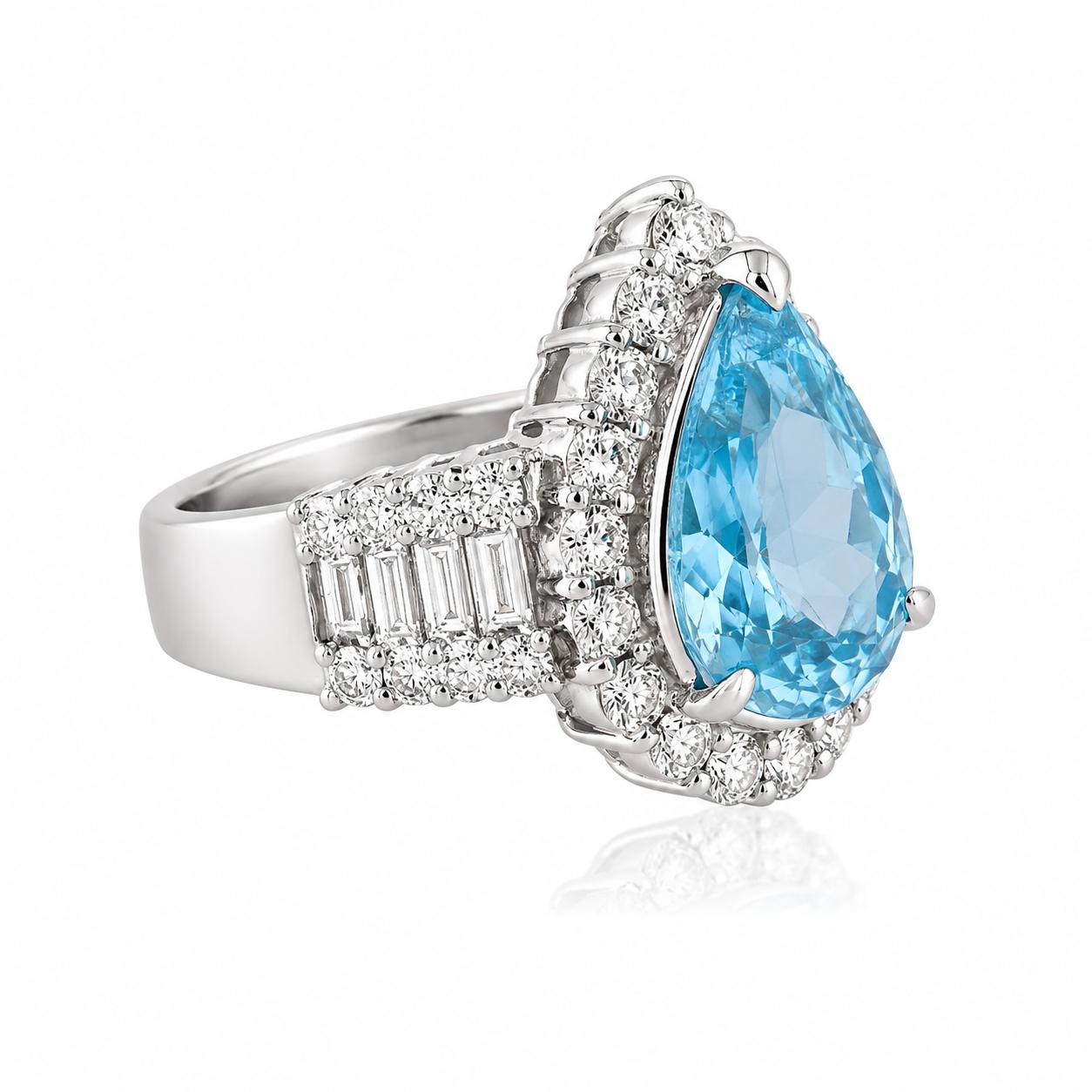 Platinum Paraiba Tourmaline Ring