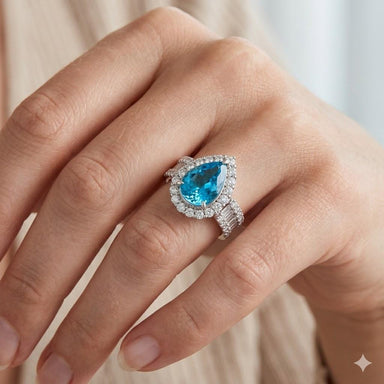 Platinum Paraiba Tourmaline Ring