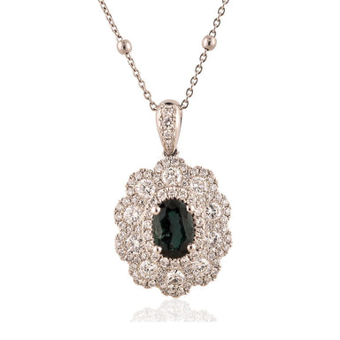 Platinum Brazilian Alexandrite Pendant