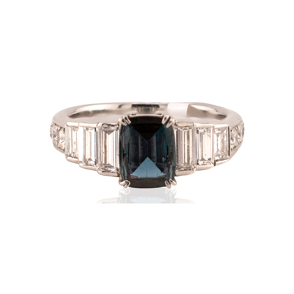 Platinum Alexandrite Ring
