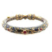 Vintage Mughal Bangle: 22k Gold, Ruby, Diamond, Enamel, 61.71g
