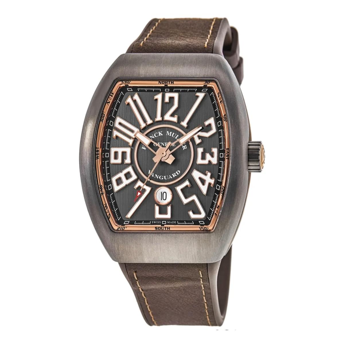 Franck Muller Vanguard Automatic Watch Titanium Rose Gold 44mm