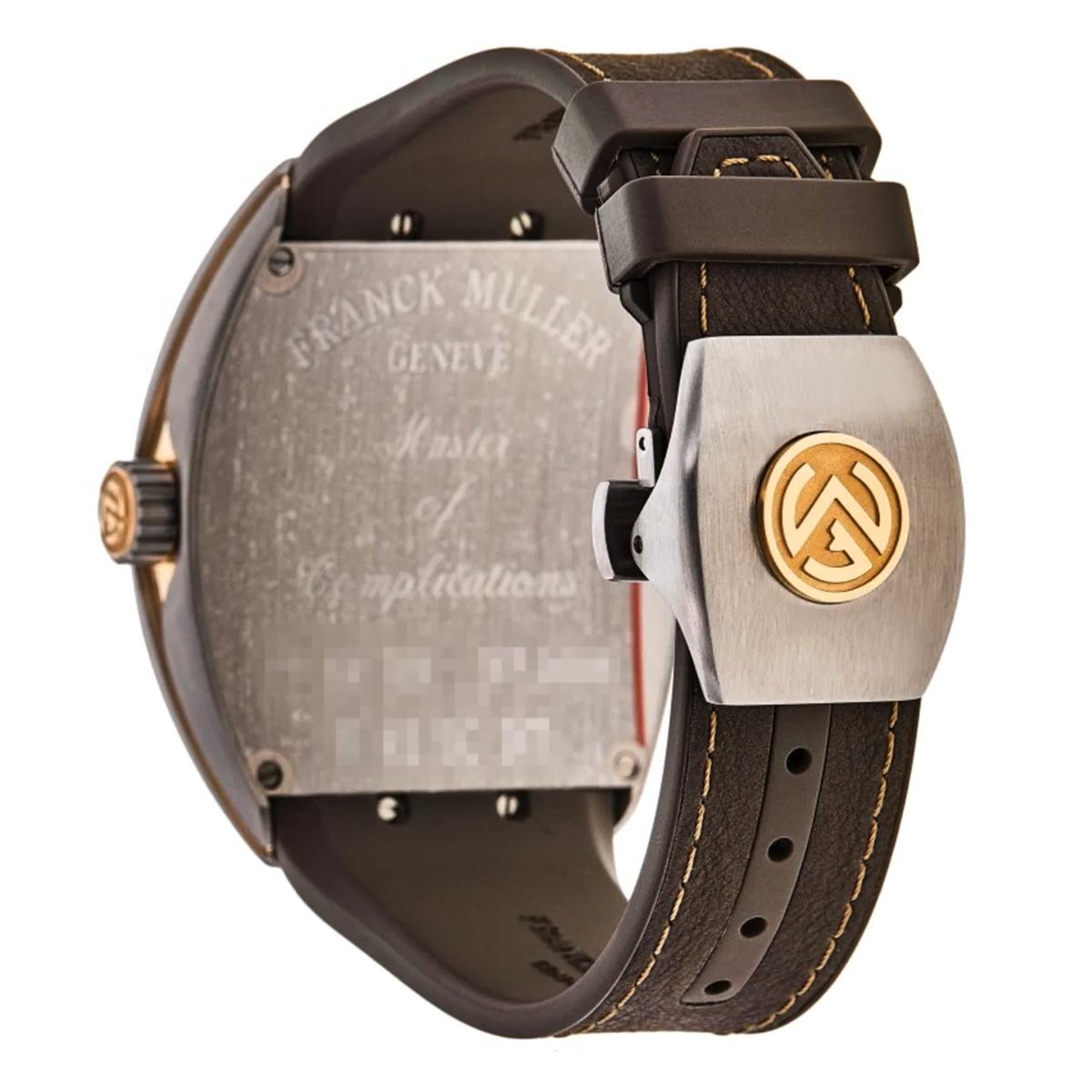 Franck Muller Vanguard Automatic Watch Titanium Rose Gold 44mm