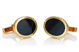 Tiffany & Co. 18k Gold Cufflinks with Black Onyx Center