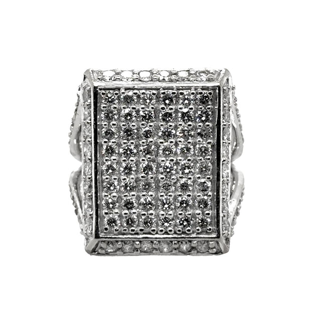 White Gold Cocktail Ring