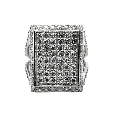 White Gold Cocktail Ring