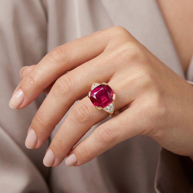 18k Rubellite Tourmaline Ring