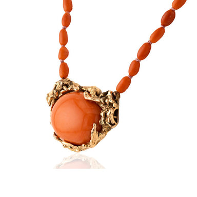 Vintage Coral Necklace