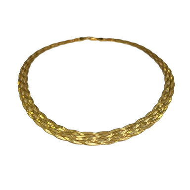 14k Woven Gold Necklace