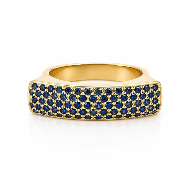 David Vangelder of Paris 18k Rose Gold Sapphire Ring