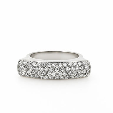 18k White gold ring by David Vangelder of Paris